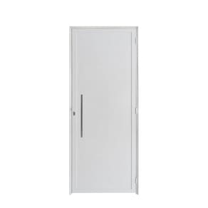 Porta Lambril C/ Puxador Alumínio Branco 2.10 x 1.00 - Hale