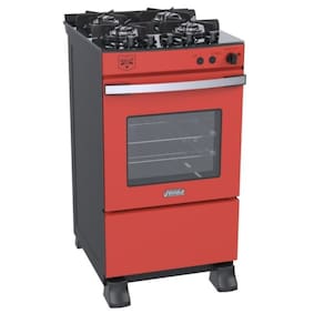 Fogao 4 Bocas Venax Gaudi Vetro Vitreo Vermelho Gas Glp