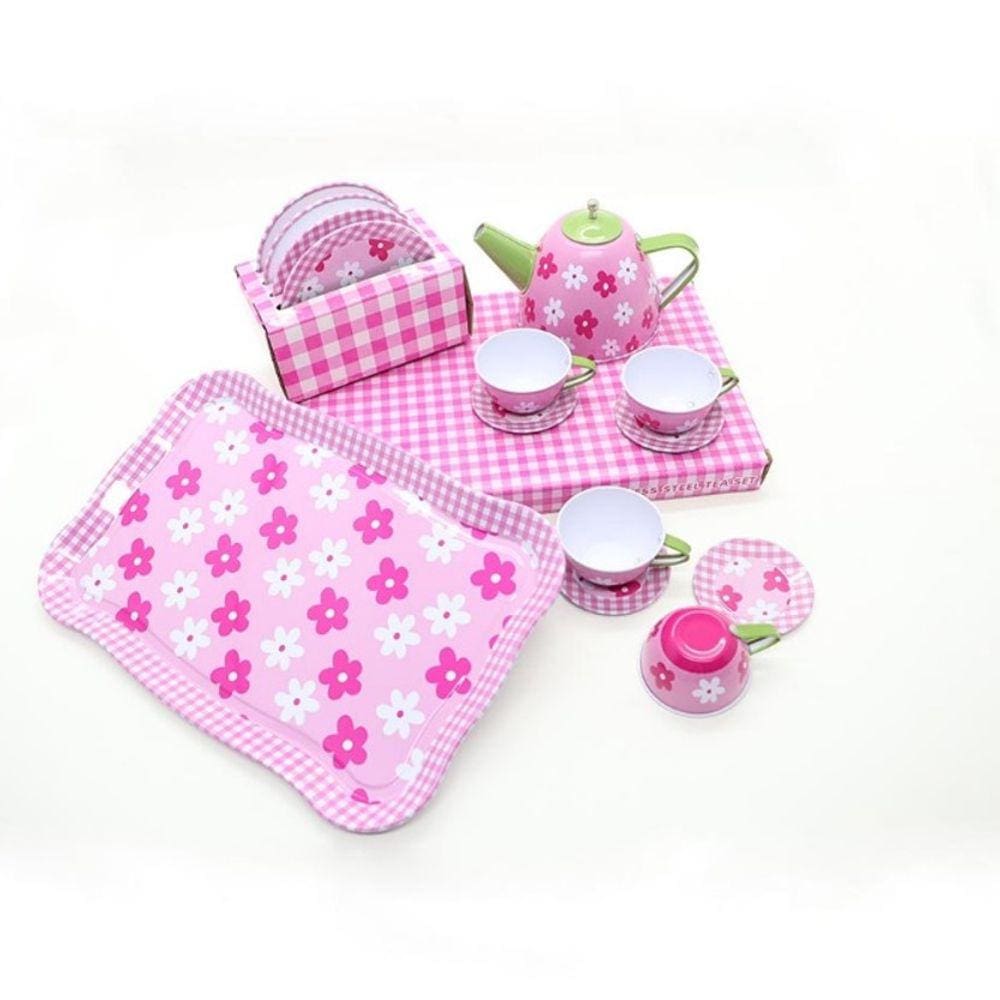 Kit De Chá Infantil Metal 14 Peças - Shiny Toys