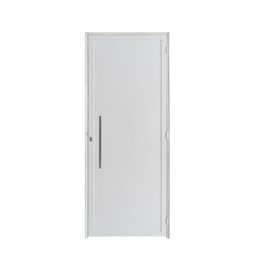 Porta Lambril C/ Puxador Alumínio Branco 2.10 x 0.90 - Hale