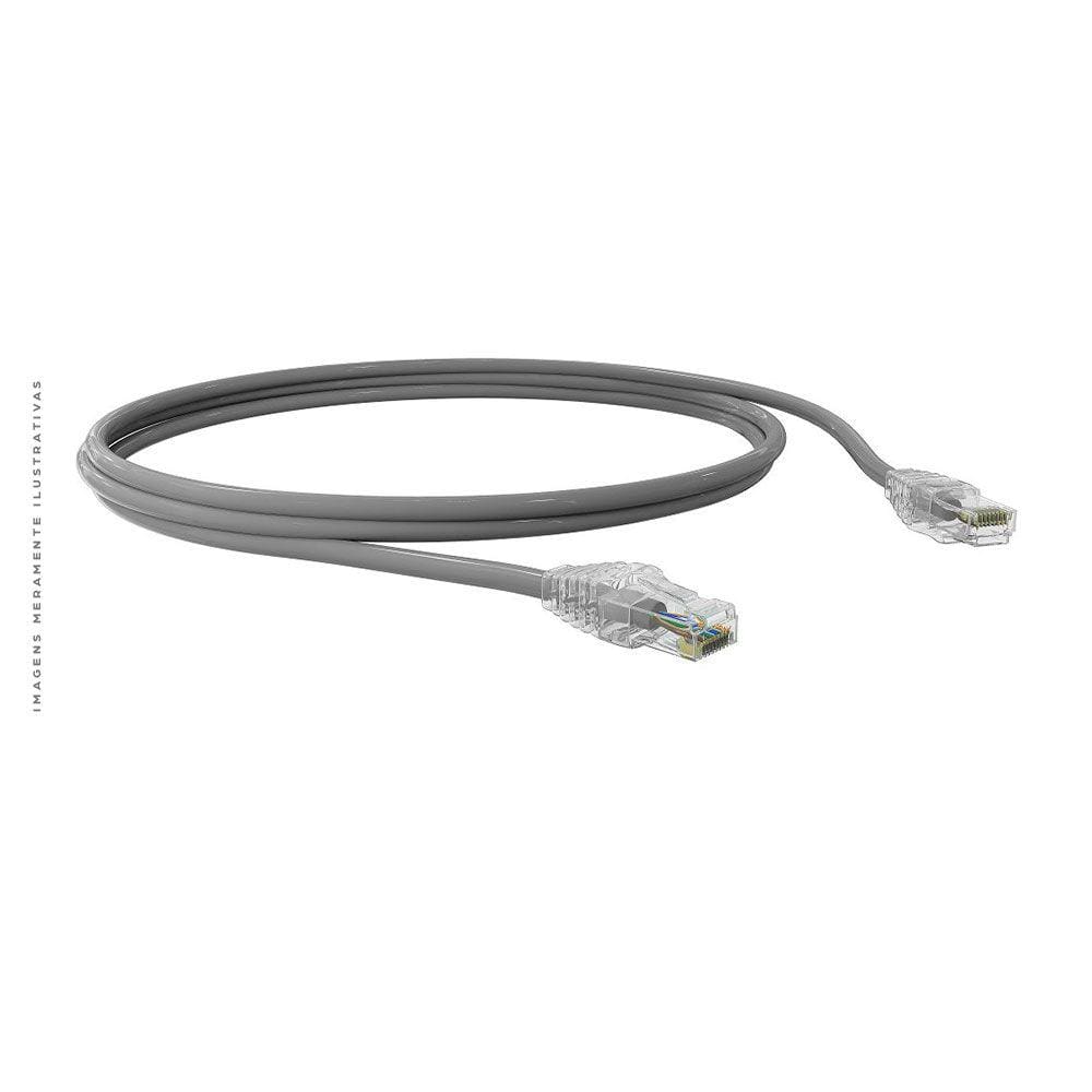 Patch Cord U/UTP SohoPlus CAT.5E, CMX, T568A/B, 1.5M, Cinza