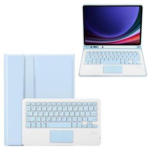 Capa Teclado Trackpad Samsung S9 11 x710 x716 Azul Claro