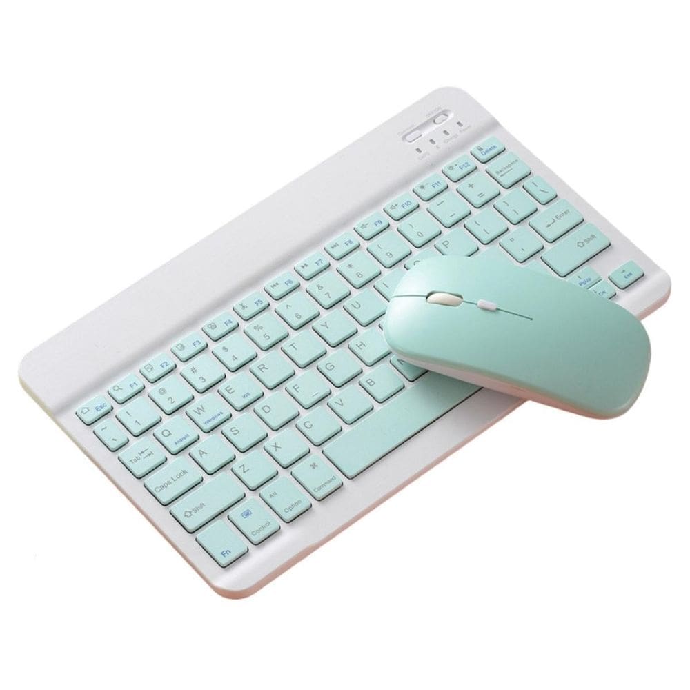 Teclado Magnético Qwerty Mouse Tab A7 Lite T220 Verde Claro