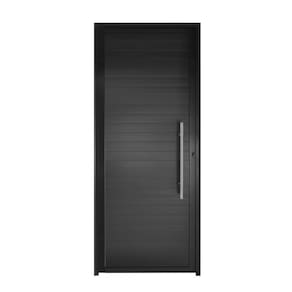 Porta Lambril C/ Puxador Aluminio Preto 2.10 x 1.00 - Hale