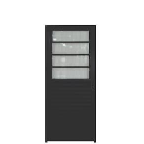Porta Basculante Aluminio Preto 2.10 x 0.70 - Hale