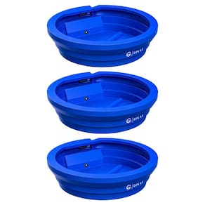 Kit 3 Bebedouros para Animais 250L Azul Gplas