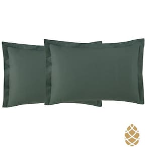 Kit 2 Fronhas Toque Acetinado 50X70 Altenburg Verde Granito
