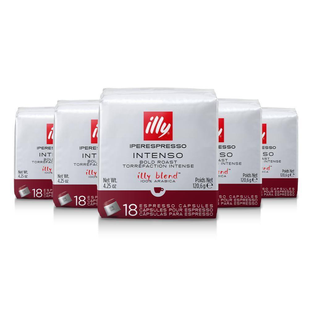 90 Cápsulas, Café Illy Blend, Intenso Illy Iperespresso