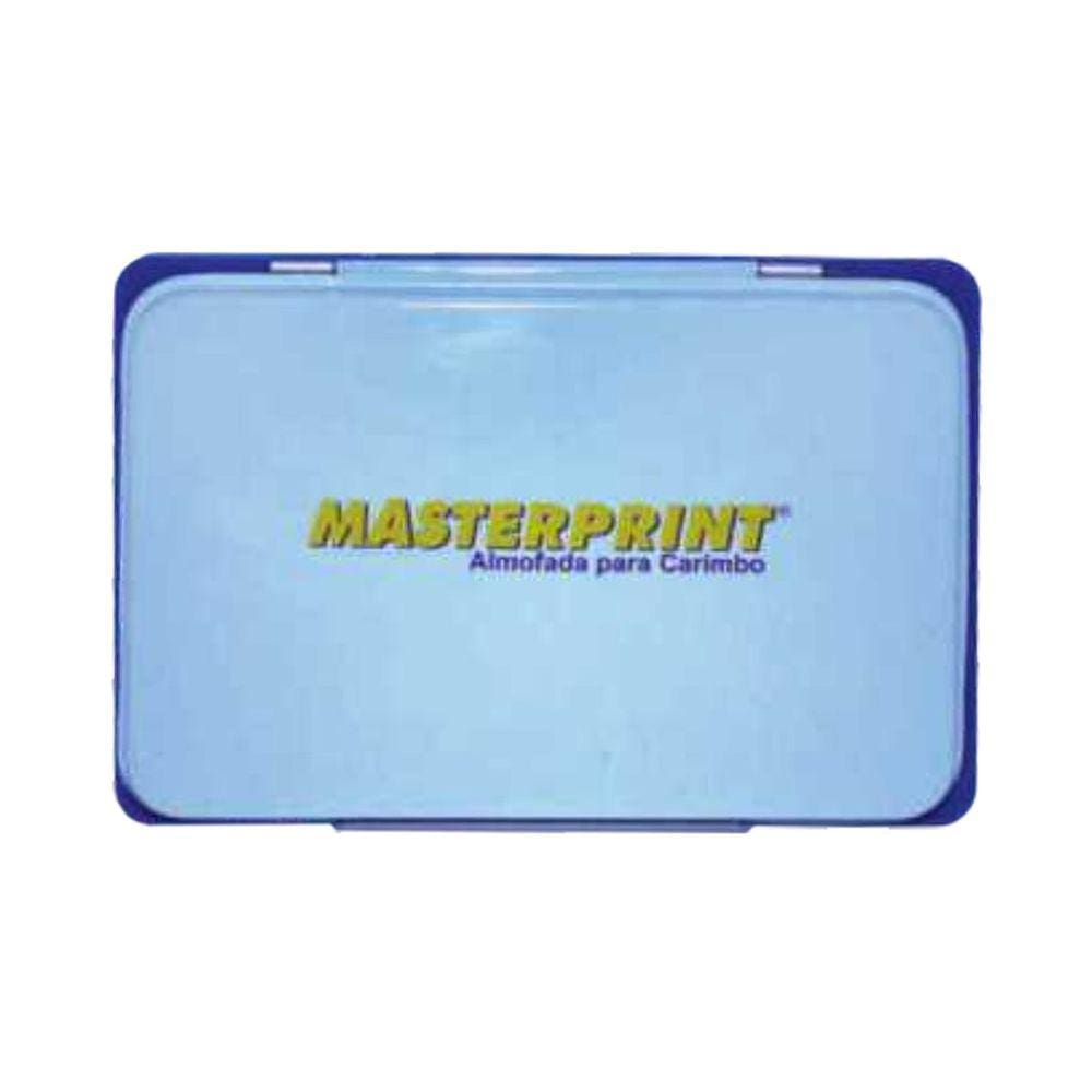 Almofada para carimbo azul