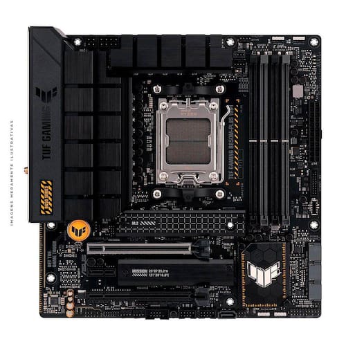 Placa Mãe Asus TUF Gaming B650M-Plus Wi-Fi, AMD AM5, mATX, DDR5 - 90MB1BF0-M0EAY0