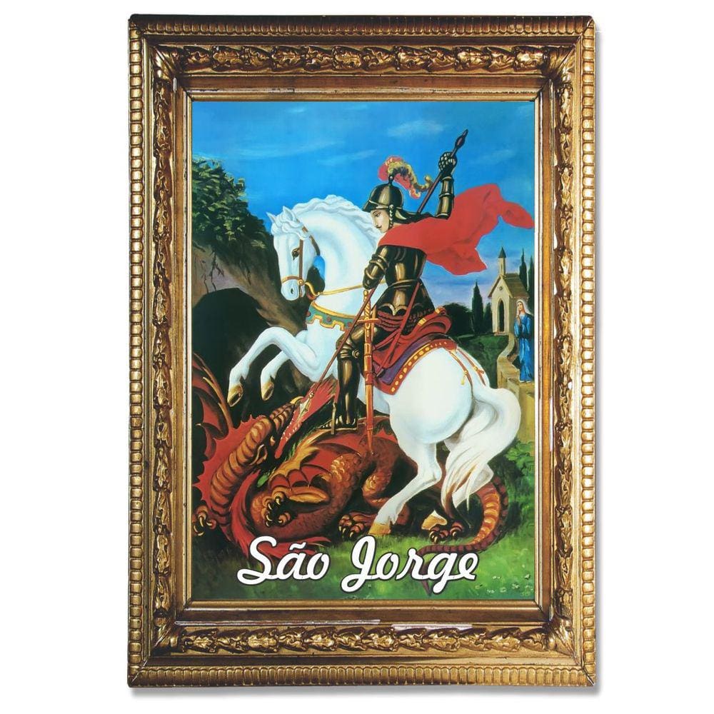 Santinho São Jorge 100 Unidades com oração no verso 10x7 cm