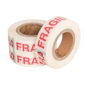 Fita Adesiva Frágil 44mm x 200metros - Kit C/7 Rolos - Excelente Fixação