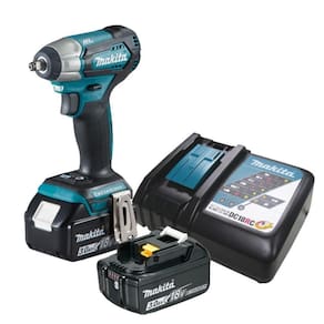 Chave De Impacto 18v 2400 Rpm Com 2 Baterias Carregador Maleta Torque 180n.m Dtw180rfe Makita