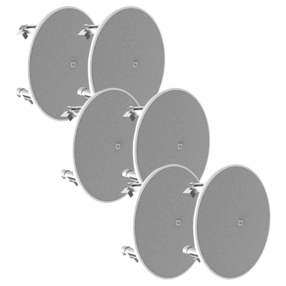 Kit 6 Arandelas JBL 6CO3R+ Redonda Branca - 70 Watts RMS