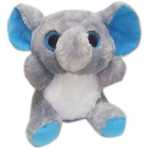 Elefante De Pelúcia Pequeno Olho Grande Infantil - 17cm
