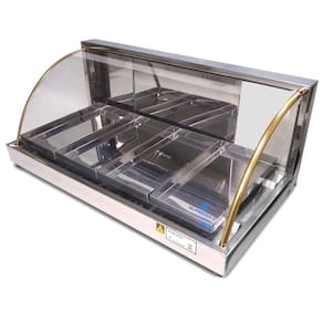 Estufa para Salgados com 4 bandejas Vidro Curvo a Gás - Supritecs Equipamentos
