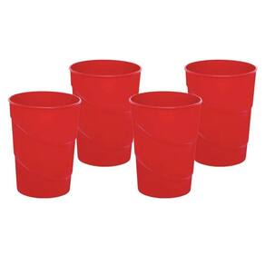 Kit 12 Copos De Plástico Reforçado 350Ml Cozinha Livre Bpa