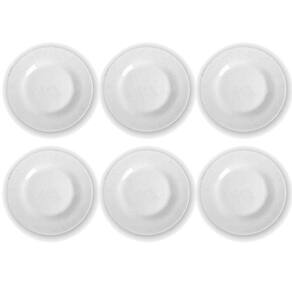 Kit 24 Pratos Opaline Menu Sobremesa Redondo Duralex Vidro