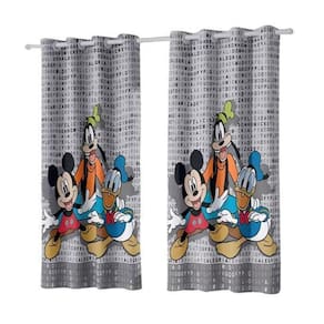 Cortina Quarto Bella Janela Corta Luz 260X170 Mickey Amigos