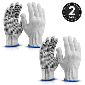 Luva Worker PVC Pontilhada | Tamanho 9 | 2 Pares