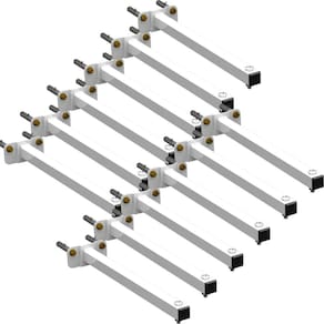12 SUPORTES REFLETOR BASE RETA BRAÇO 60 cm 12 Cjts
