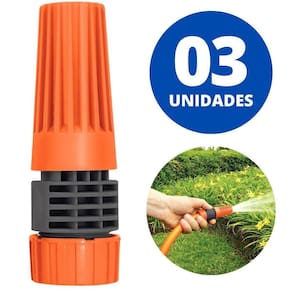 Esguicho Engate Rosqueado E Jato Regulável Mangueira 1/2