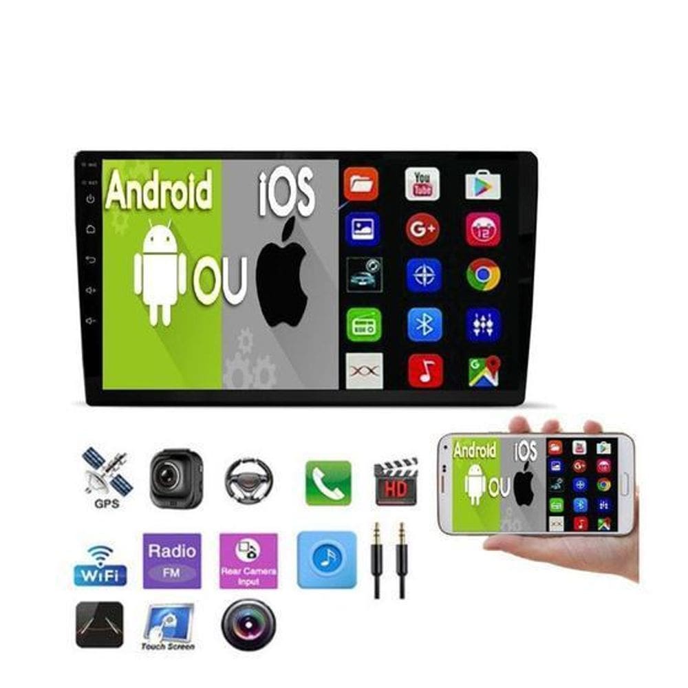 Multimidia Universal Android 12 Qled Gps Wifi Carplay 9 Pol