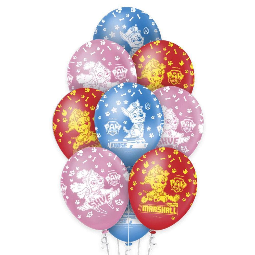 Balão Bexiga Patrulha Canina 12 Polegadas 10 Unidades