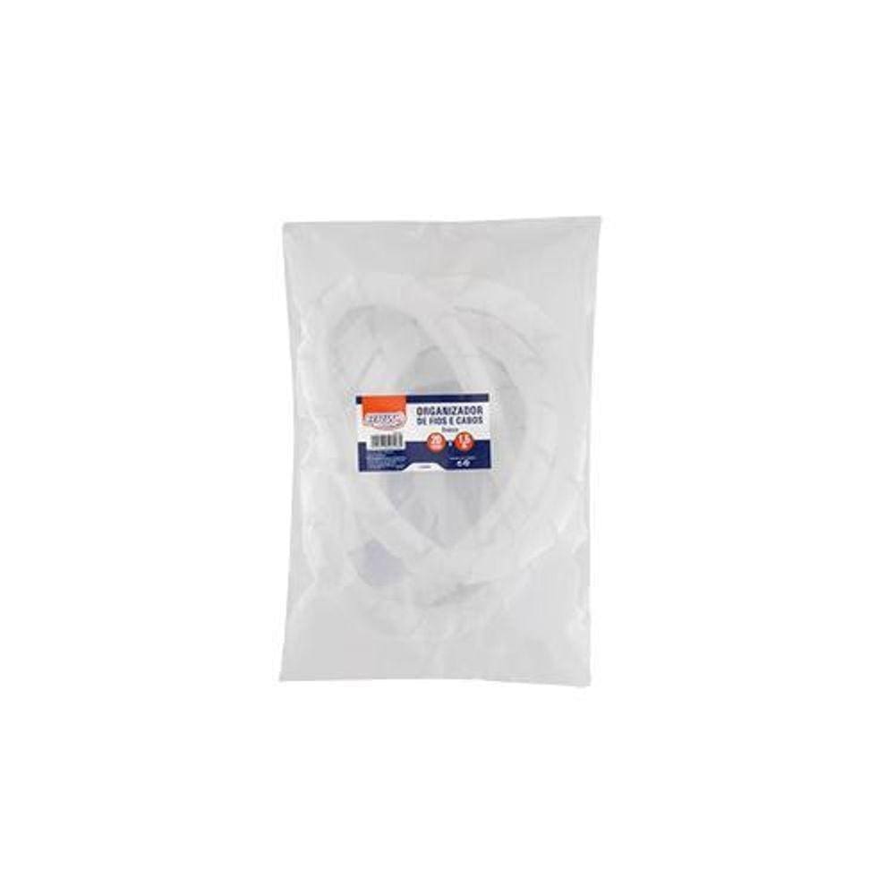 Organizador De Fios E Cabo Branco 12Mm X 1,5M - Brw