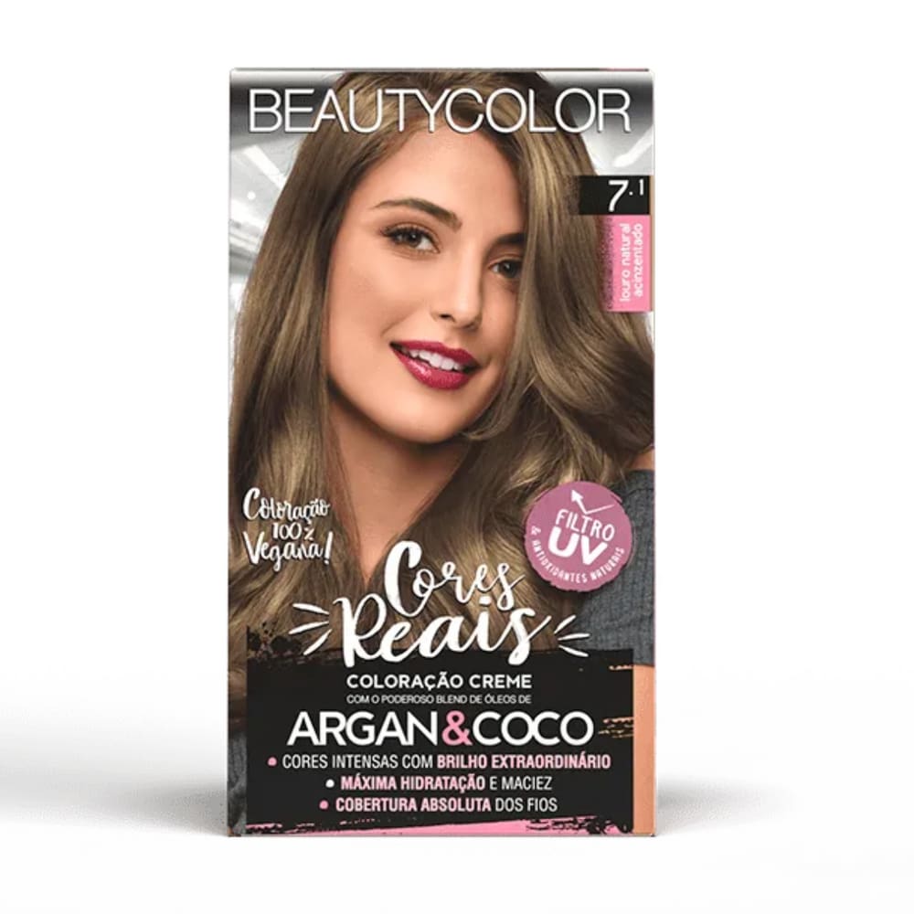 BEAUTYCOLOR KIT COLORACAO - 7.1 Louro Natural Acinzentado