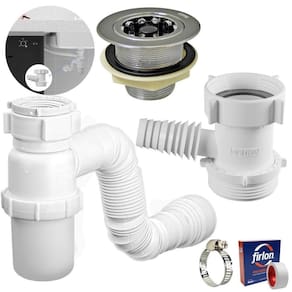 Adaptador Máquina Lavar Louça + Válvula Americana + Sifão