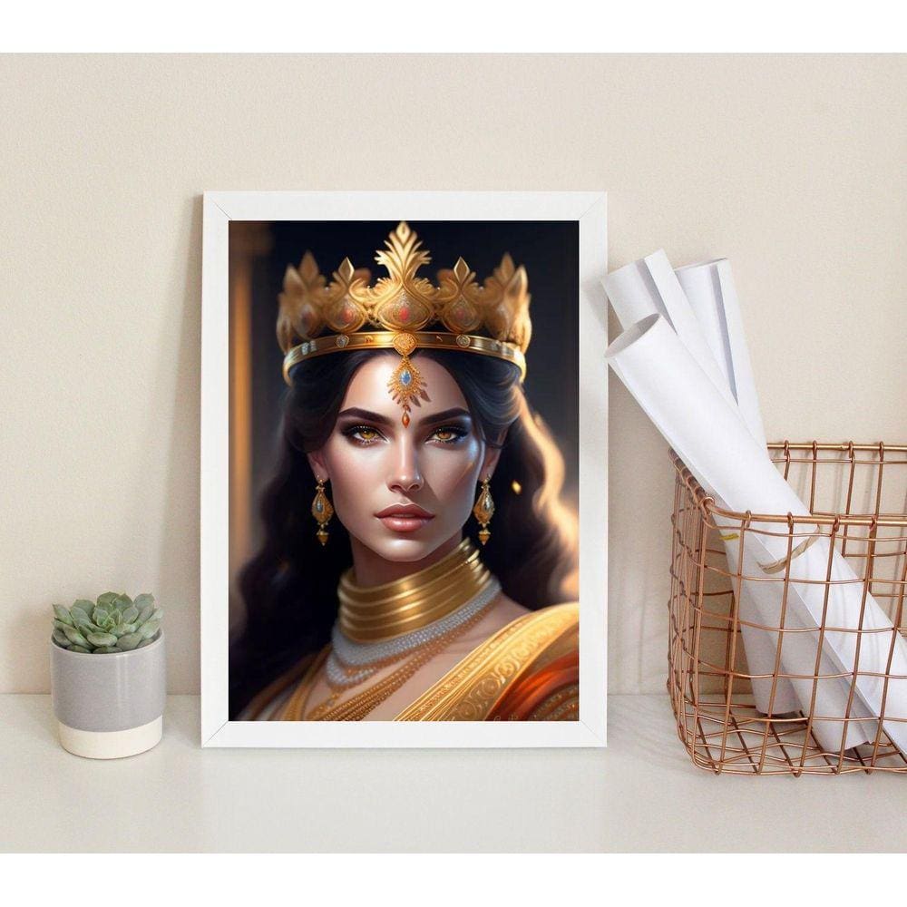 Quadro Decorativo Imperatriz- Arquétipo 33X24Cm - Com Vidro