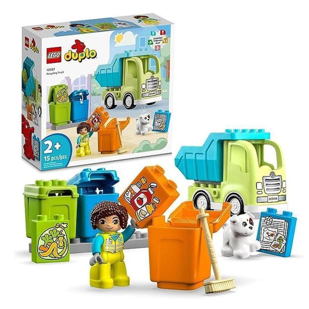 Lego Duplo Town Caminhão De Reciclagem - 10987