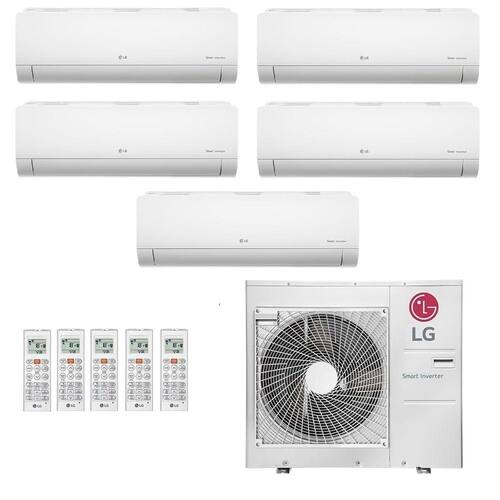 Ar-Condicionado Multi Split Inverter LG 36.000 (4x Evap HW 9.000 + 1x Evap HW 18.000) Quente/Frio 220V