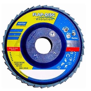 Disco De Lixa Flap 4.1/2 X 7/8 Gr60 R822 Evolution Norton
