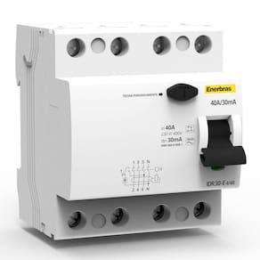 Interruptor Diferencial Residual Quadripolar 40A 30Ma 6Ka
