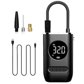 Bomba De Ar Calibrador Compressor Digital Portatil Mini Led