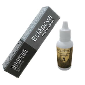 Coloração Eclépcya Sobrancelhas 15G - Preta + Oxidante