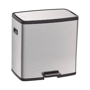 Lixeira Octos Inox Com 02 Baldes E Pedal 15L Tramontina