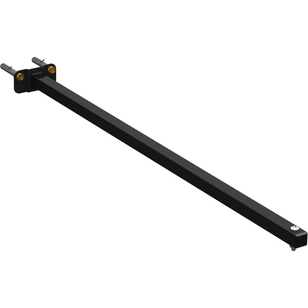 SUPORTE REFLETOR BASE RETA BRAÇO 80 CM Preto