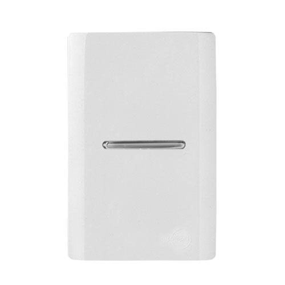 Cj Pulsador Para Minuteria Hori.4X2 Novara Branco / Cromado