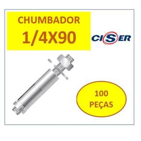 Chumbador Parabolt Cprisioneiro Unc Ac 1/4 X 90 100 Pçs