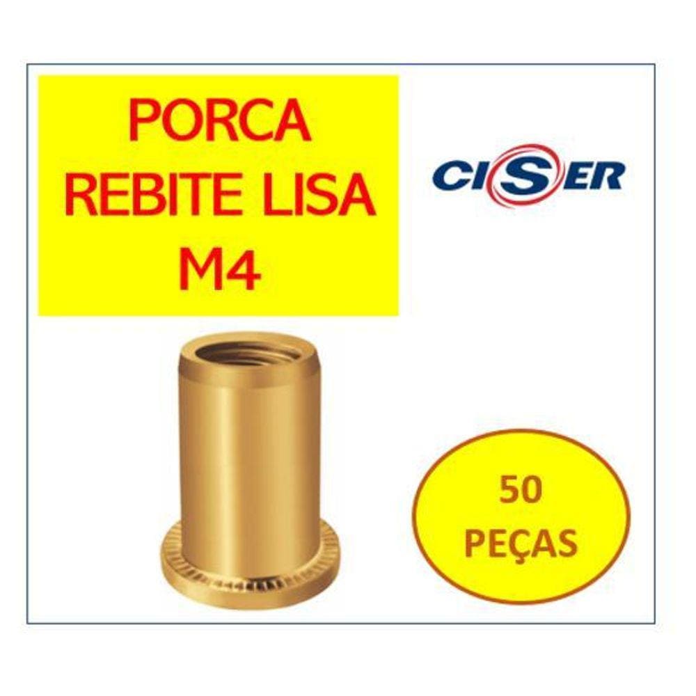 Rebite Rosca Interna M4 - Aço Carbono - Easy Clinch