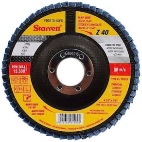 Disco Flap Starrett 7X7/8 Grao 50 180Mmx22.23Mm