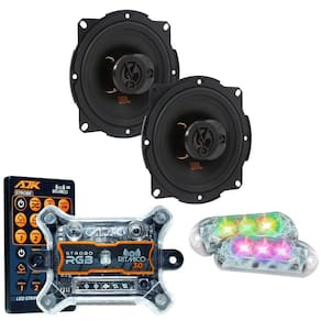 Kit 2 Alto Falantes 5 JBL FLEX4 5TRFX55 110 Watts Rms + Kit 2 Strobo AJK 6W Ritimico 3.0