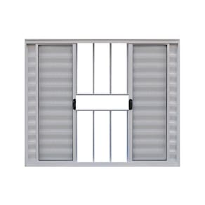 Veneziana de Correr 6 Folhas C/Grade 1.00 x 2.00 - Hale