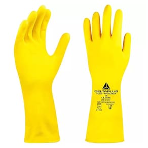 Luva de Segurança Latex Amarelo G/XG 9-10 ca36066 DELTAPLUS