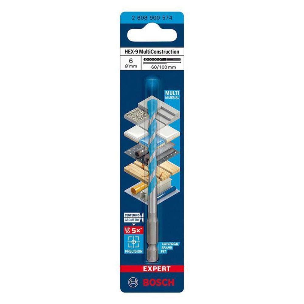 Broca Expert Hex-9 Multiconstruction 6X60X100Mm - Bosch