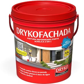 Impermeabilizante Líquido 3,6 Litros 3 Em 1 - Dryko