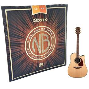 Cordas Daddario Violão 010 Nickel Bronze Aço NB1047